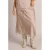 Yest Curve Plus Size midi A-lijn rok – taupe