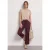 Street One Dames Broek met Straight Leg pijpen in casual pasvorm en omgeslagen boorden in Rood