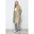 TRENDYOLMİLLA Dames Donkerblauw Effen Oversized Trenchcoats