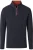 Casa Moda Half-Zip Sweater blauw, Effen