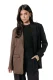 Colourful Rebel Jesra Two Tone Single Breasted Blazer Wj118037 Blazers 750 Brown