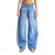 Jeans Wide Leg middelhoge taille katoen dames It’s Basic Skater