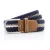 Asquith & Fox Heren Twee Kleurige Gestreepte Braid Stretch Riem (Marineblauw/Khaki)