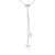 Zoetwater parelsnoer 8-9mm Ronde Black Chain Convict 925