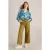 White Stuff Tia Wide Leg Crop Jean Khaki Green
