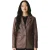Dames Conker Brown Italiaanse leren blazerjas – Chongqing