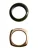 MANGO Armband ‘SACHA’  goud / donkergroen
