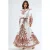 Paisley Print Maxi Jurk met Strikdetail