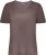 GEISHA Top jersey V-neck with foil Bruin dames
