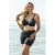 Plaisir high waist short bikinibroekje met pijpjes zwart