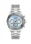 GUESS Analoog horloge ‘ARTHUR’  lichtblauw / zilver