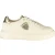 Blauer Beige Leren Dames Sneakers