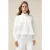 Oltre Boxy Shirt With Lace Back White