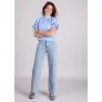 Homage to Denim Homage farrah jeans straight leg zijzakken