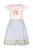 happy girls Jurk  turquoise / hemelsblauw / oranje / rosa