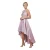 Asymmetrische Jurk met Pailletten en Satijn Dames Goddiva Midi
