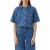 Comma Blouses Blue Denim