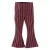 Z8 mini gestreepte flared broek – roze/bordeaux