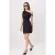 TRENDYOLMİLLA Dames Zwart Effen Kort / Mini Mouwloos Bodycon Jurken