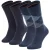 Tommy Hilfiger Ruitensokken Heren (Set van 2) (Marineblauw)
