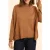 ICode Camel Cape Sweater Knit Decorative Buttons Camel