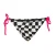 SoulCal Dames/Dames Bikinibroekje met Checkerboard Side Tie (Zwart, Wit)