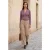 Mauve V-hals top met lange mouwen