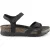 Panama Jack Dames Wedge Zwarte Leren Plateausandalen – Sulia B2