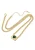 Gaya Ketting  goud / donkergroen
