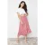 TRENDYOLMİLLA Dames Rood Bloemen Midi A-lijn Skater Rokken