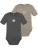 normani Rompertje/body ‘Tauranga’  beige / antraciet / wit