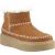 Hush Puppies Brielle Suede Dames Tan Winter Enkellaarzen