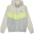 Lacoste Herenblouson met logo en doorlopende ritssluiting (Grijs/Geel)