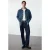 TRENDYOL MAN Heren Blauw Effen Lang Regular fit Jassen