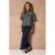 Lofty Manner midi rok – donkerblauw