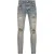 Amiri MX1 neon geruite Clay Indigo blauwe jeans