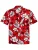 Hawaiihemdshop.de Overhemd ‘Hawaiihemd “Classic Flowers (red)”‘  rood