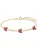 Lucardi Armband  goud / rood