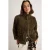 TRENDYOLMİLLA Dames Kaki Effen Lang Oversized Sweatshirts