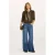 Beaumont wide leg broek – medium blue denim
