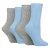 4-Pack Dames Kasjmier Botte Sokken | Ademend Gezellige Geribbelde Wol Bed Sokken