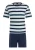 H.I.S Pyjama kort  navy / azuur / lichtgrijs / wit