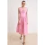 TRENDYOLMİLLA Dames Roze Effen Midi Mouwloos Skater Jurken