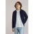 WE Fashion gebreid vest donkerblauw