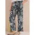 Cecil Dames Wide Legs broek met print en riemdetail in Groen