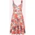 Topvintage Exclusive ~ Rita Tropical swing jurk in koraal