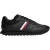 Tommy Hilfiger Heren Eva Stripe Leren Trainers (Zwart)
