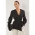 TRENDYOLMİLLA Dames Zwart Effen Lang Regular fit Blazers