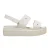 Women’s Crocs Brooklyn Open Toe Flat Sandals in Stucco