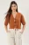 TRENDYOLMİLLA Dames Bruin Effen Driekwart mouw Regular fit Blouses